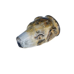 Staffordshire Hound's Head Stirrup Cup