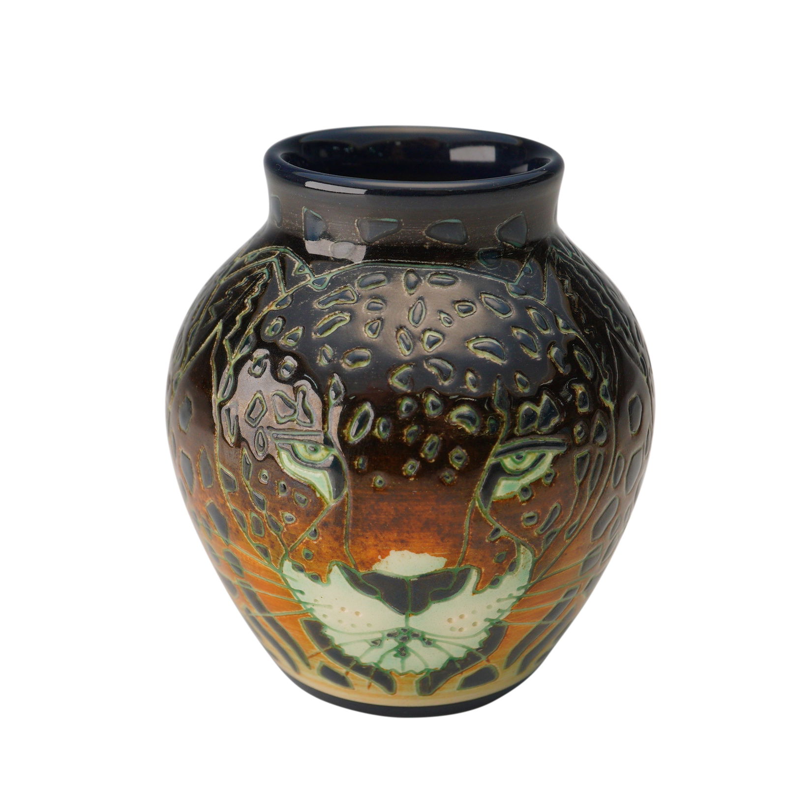 Dennis Chinaworks Pottery by Sally Tuffin Small Tiger Vase (1 of 5)