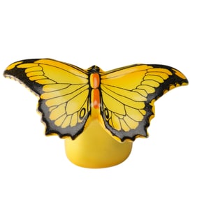 Royal Doulton Yellow Flambe Figurine, Butterfly