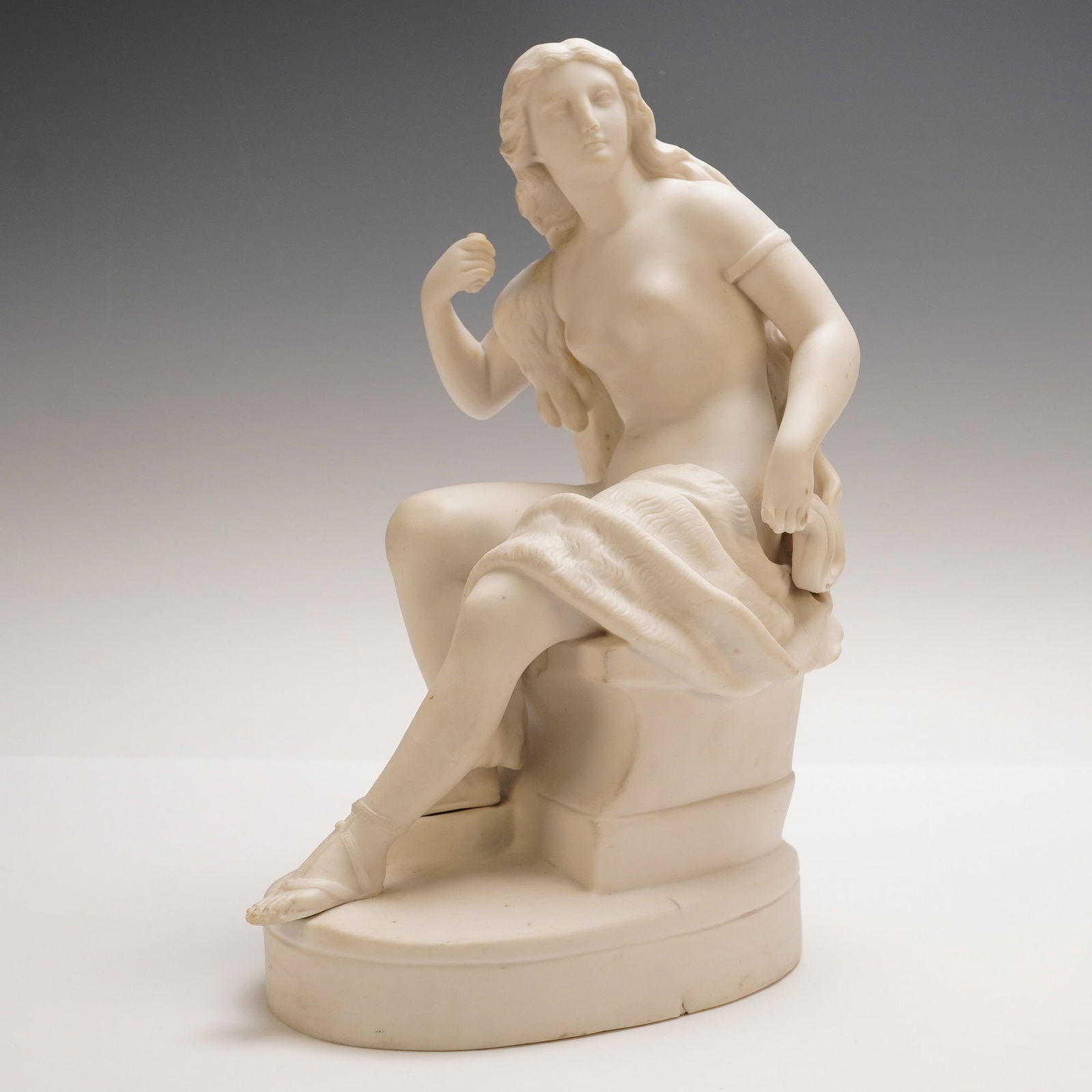 Parian Figure of The Penitent Magdalene, 19th Century (1 of 4)