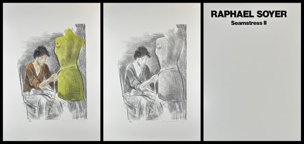 Raphael Soyer (American 1899-1997) 2 Lithographs, Signed