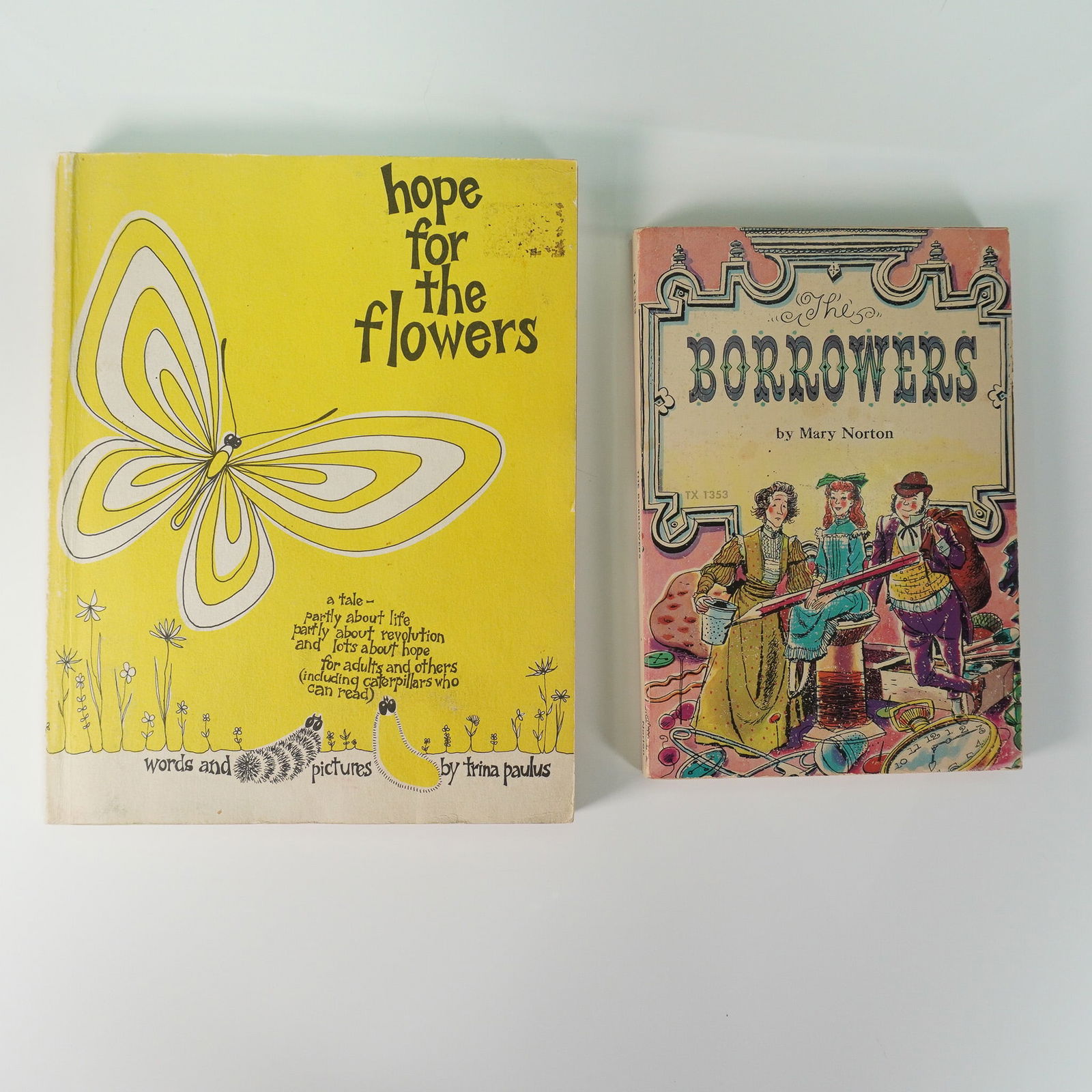 2 Classic Illustrated Books, Hope for the Flowers & The Borrowers (1 of 4)