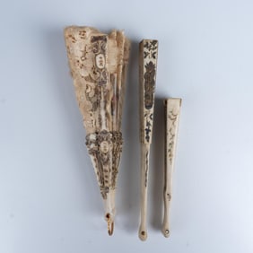 3pc Vintage Hand Fans