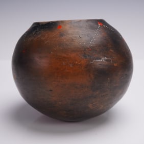 African Zulu Terracotta Pottery Beer Vessel