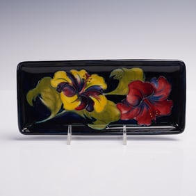 Moorcroft Pottery Hibiscus Tray