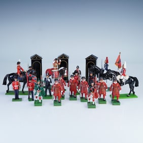 22pc Britains and W. Britain British Ceremonial Lead Soldiers