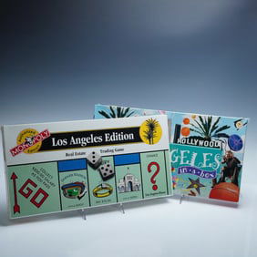 2pc Monopoly Los Angeles Edition and Los Angeles in a Box