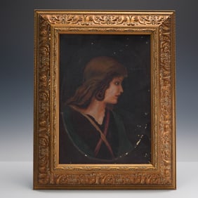 Renaissance Revival Portrait of a Young Man, Oil on Canvas