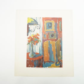 L. Vias Lithograph, Interior, Numbered Edition