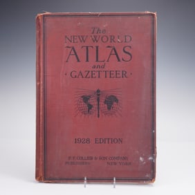 The New World Atlas and Gazetteer Book, 1928 Edition