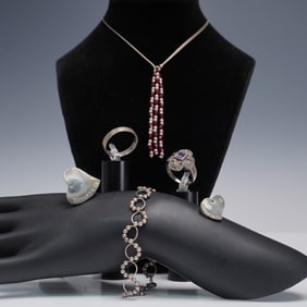 6pc Mixed Lot of Sterling Silver Jewelry