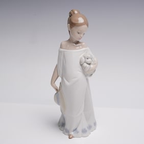 Nao by Lladro Porcelain Figurine, Together in the Countryside 1433