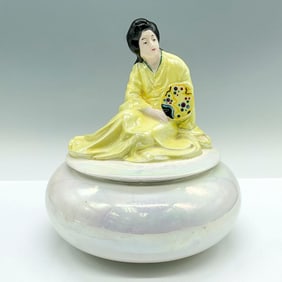 Royal Doulton Luster Powder Bowl, Japanese Fan
