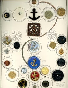 A card of assorted Anchor buttons