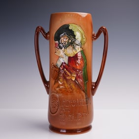 Royal Doulton Kingsware Here's a Health Unto His Majesty Jug