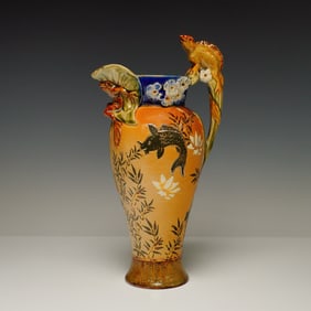 Doulton Lambeth by Emily Partington Stoneware Pitcher