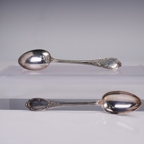 2pc Buccellati Sterling Teaspoons, Monte Mario Pattern