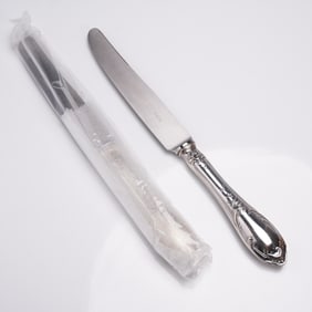 2pc Buccellati Sterling Silver New French Hollow Dinner Knives, Monte Mario