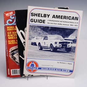4pc Vintage Mustang, Shelby American Guide, and Boss 302 Car Publications