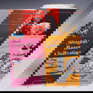 4 Collectible Reference Books: Titles including: Royal Doulton Figurines by Jean Dale (8th Edition) (2003); Straight Razor Collecting by Robert A. Doyle (1980); and many more. Dimensions: The dimensions of the collection measures: