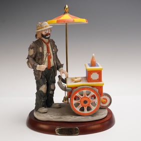 Flambro Emmett Kelly Jr. Figurine, Wheeler Dealer