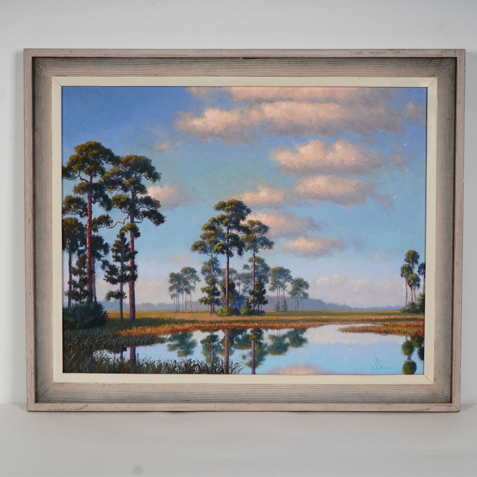 Don D. Brown, Indian River School Oil Painting, Florida Landscape, Signed (1 of 5)