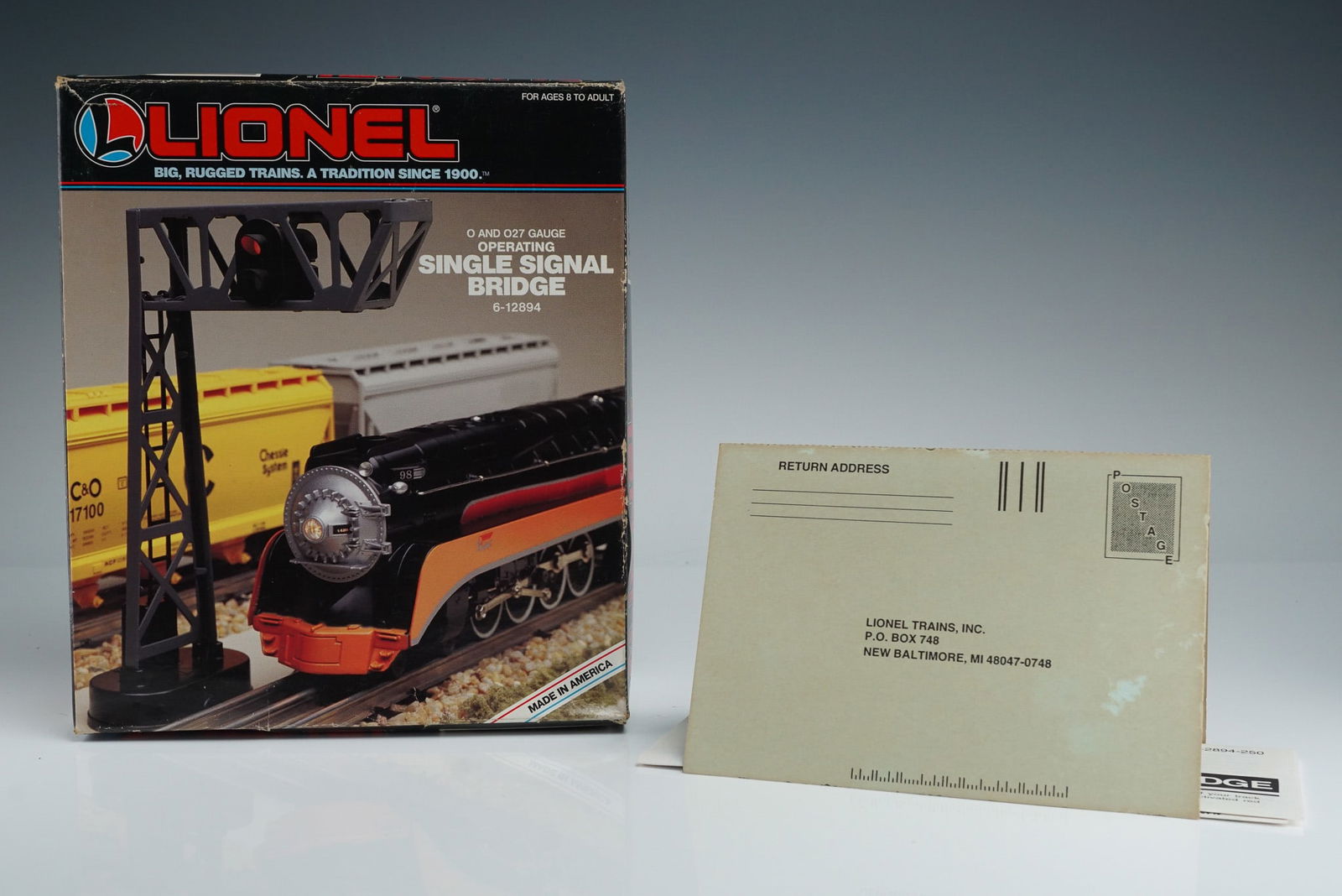 Lionel O/O27 Gauge Operating Single Signal Bridge, 6-12894 (1 of 5)