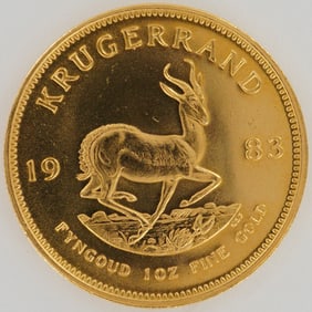 1983 South African 1 oz Gold Krugerrand Coin