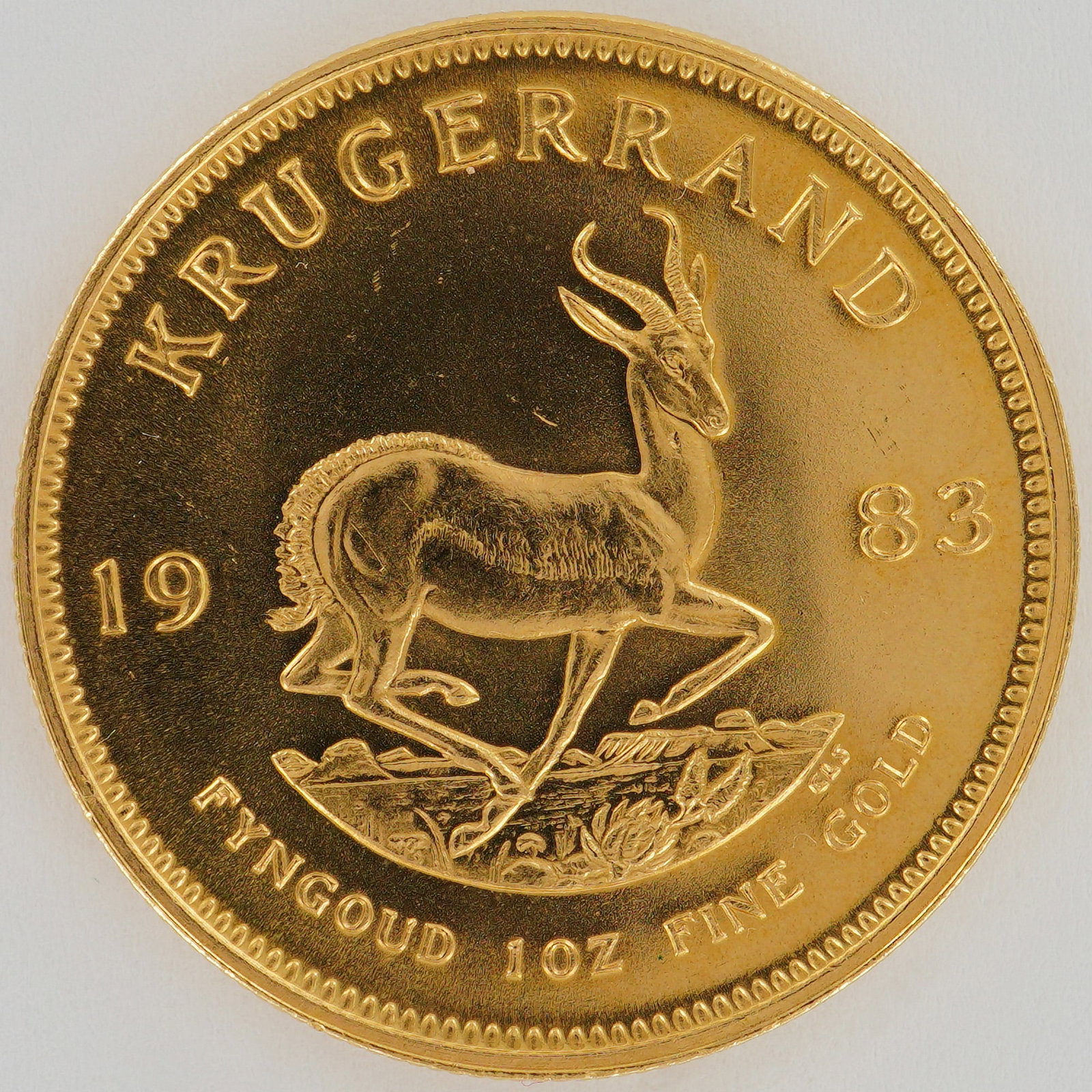 1983 South African 1 oz Gold Krugerrand Coin (1 of 2)