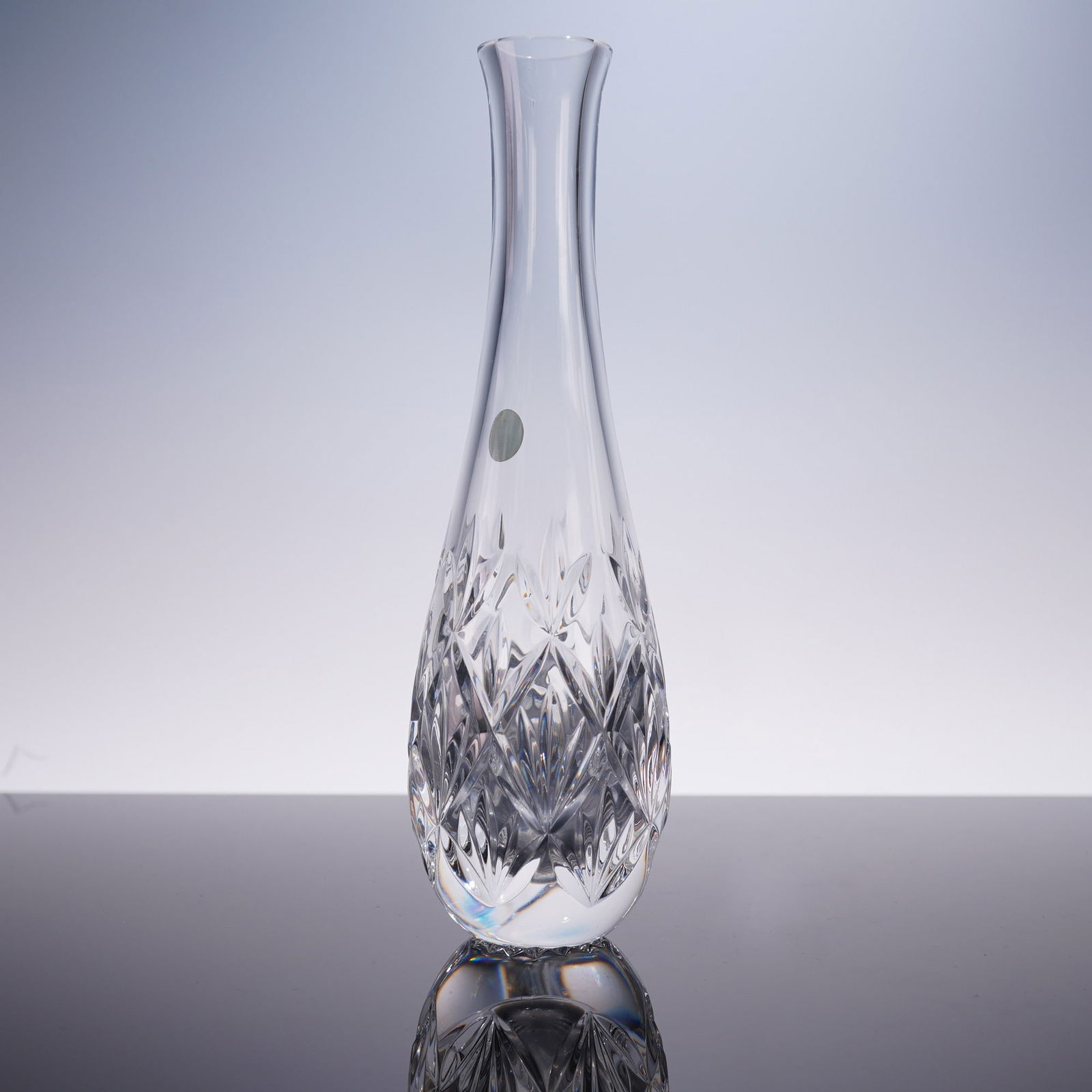 Tiffany and Co Crystal Bud Vase, Sybil Pattern (1 of 7)