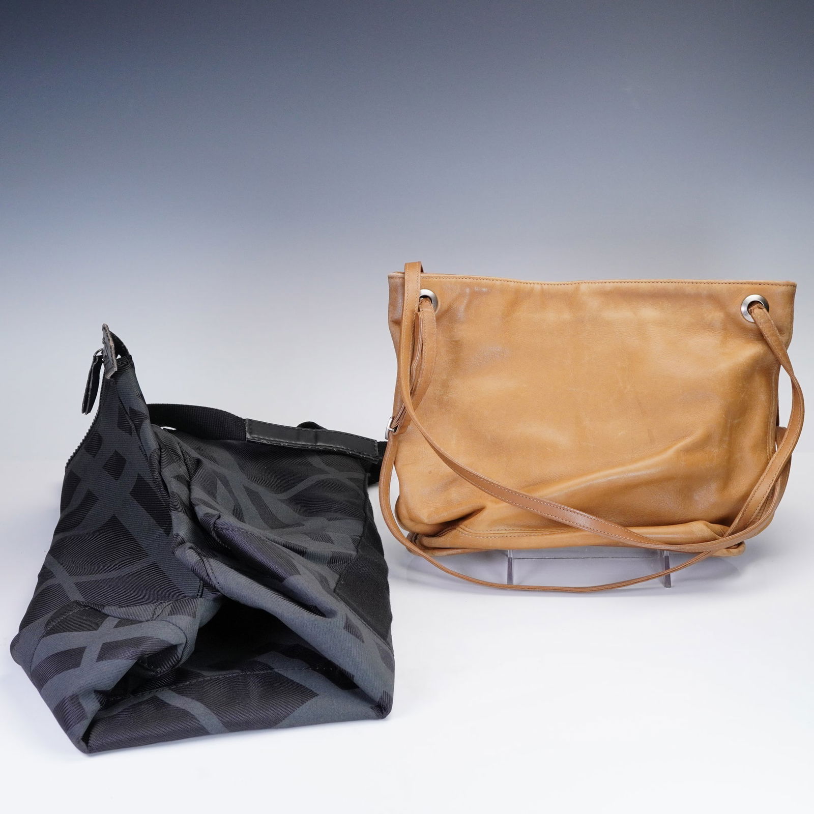 2pc Burberry Fragrance Tote and Coach Leather Shoulder Bag (1 of 5)