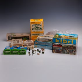 25pc+ Model Train Scenery Kits, Buildings, and Accessories