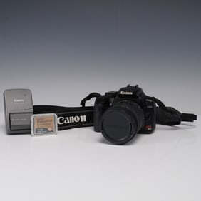 4pc Canon EOS Digital Rebel XTi Camera + Battery Charger and Memory Card