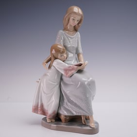 Lladro Porcelain Figurine, Bedtime Story 1005457