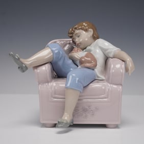 Lladro Porcelain Figurine, Naptime Friends 1006549