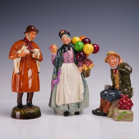 Royal Doulton Figurines, Biddy Pennyfarthing, Lambing Time and Owd Willum