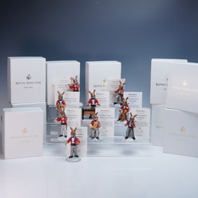 9pc Royal Doulton Bunnykins Orchestra Figurines