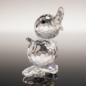 Swarovski Crystal Figurine, Mini Drake Duck