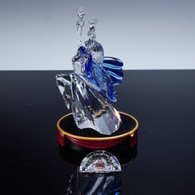 3pc Swarovski 2002 Annual Edition Isadora, Plaque, Base, and Boxes
