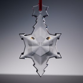 Baccarat Crystal 2017 Noel Holiday Tree Ornament