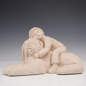 Austin Productions Sculpture, Puppy Love by Dee Crowley