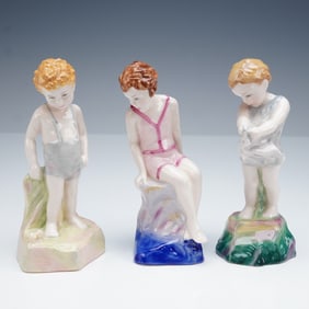 3pc Royal Doulton Archives Figurines