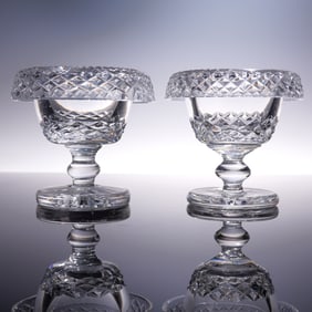 Pair of Waterford Crystal Turnover Bowls