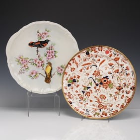 2pc Round Porcelain Platters, Including Royal Cauldon