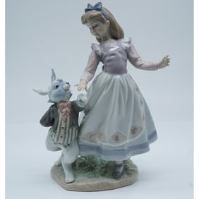 Lladro Porcelain Figurine, Alice in Wonderland 1005740