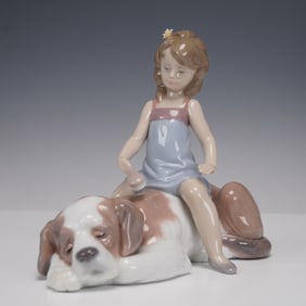 Lladro Porcelain Figurine, Contented Companion 1006229