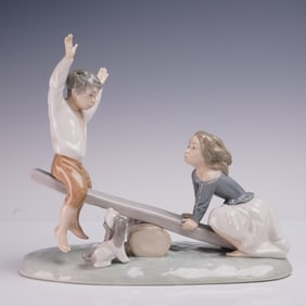 Lladro Porcelain Figurine, See-Saw 1004867