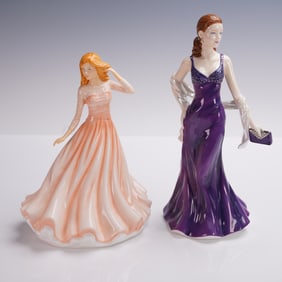 2pc Royal Doulton Figurines: To Mother with Love & Christina HN5913