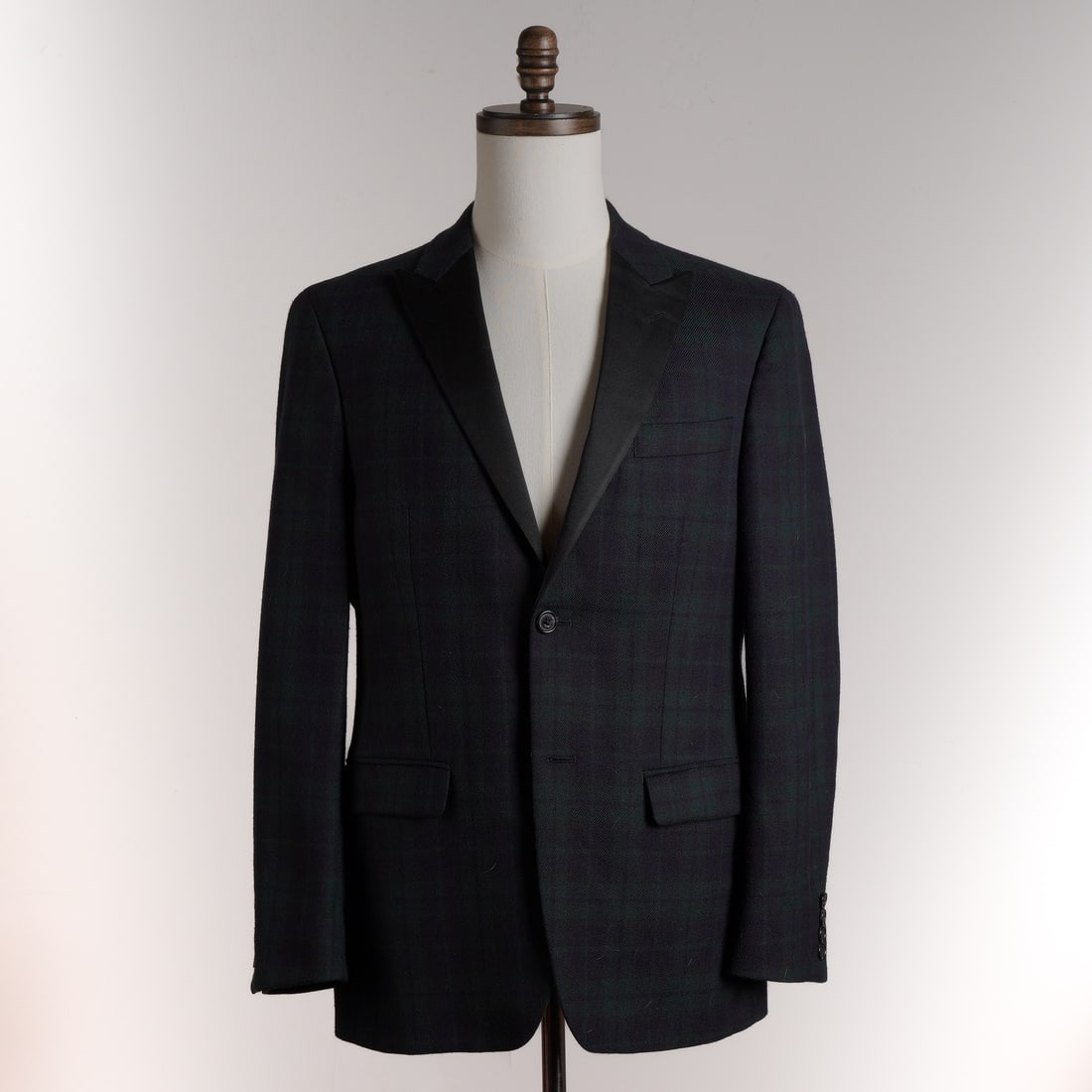 Lauren Ralph Lauren Black Watch Tartan Wool Tuxedo Jacket (1 of 10)
