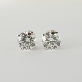 Pair of Lab-Grown Diamond Stud Earrings, 14K, 2.02 CTW